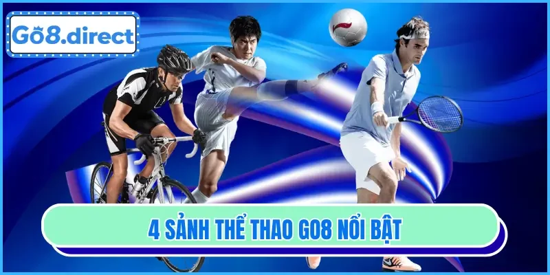 4 sảnh thể thao GO8 người chơi nên lựa chọn