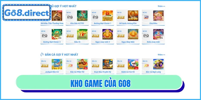 GO8 uy tín không - Đánh giá qua kho game